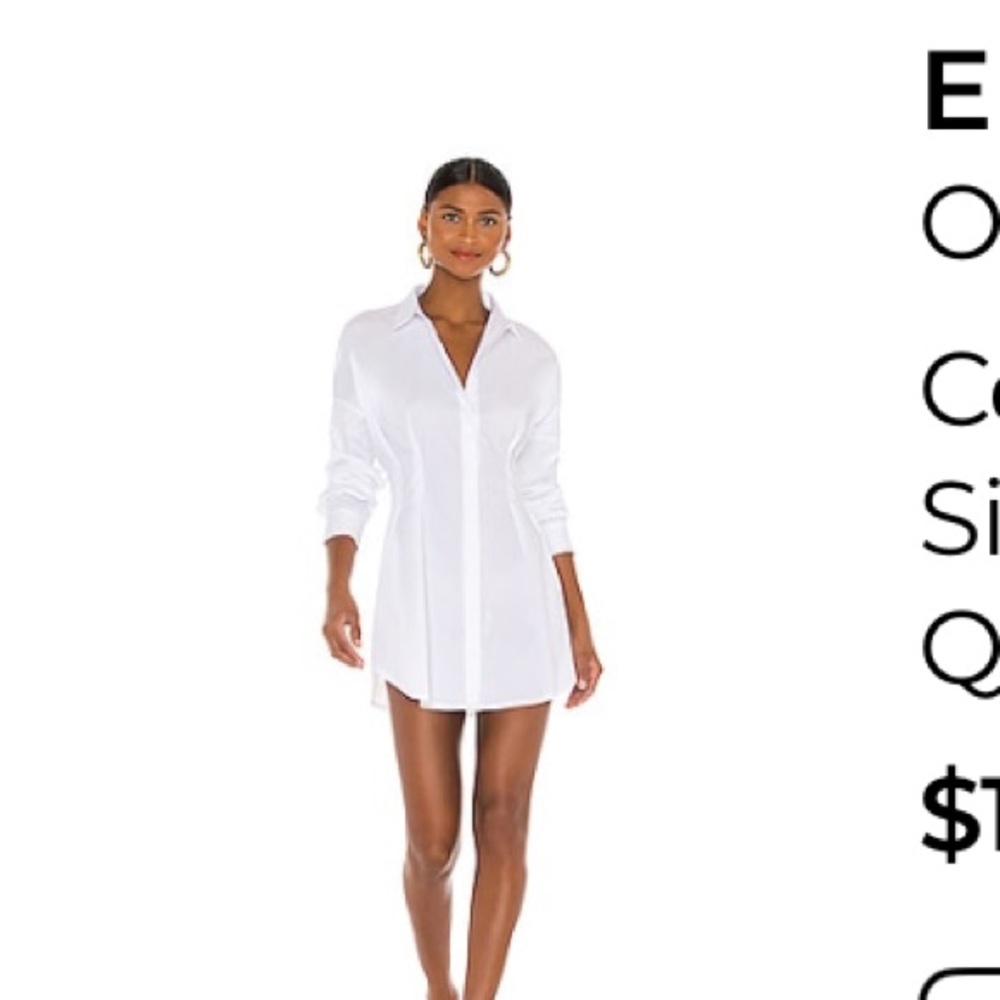 OW Collection White Mini Dress